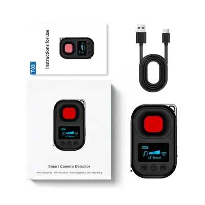 Pametni detektor skritih kamer - RF, IR, GPS, vibracijski alarm 0-10m