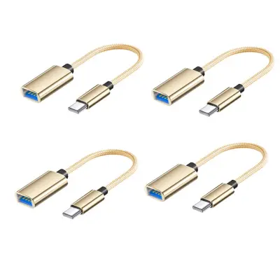 Type-C najlonsko pleten kabel 4-pack, USB 3.0, OTG in PD Gold
