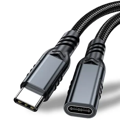 Podaljšek USB Type-C moški-na-ženski, 20Gbps, 5A, aluminij  1 m
