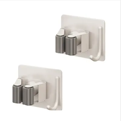 Držalo za brisače Gunmetal - Varna in elegantna shramba (2 kosa) White