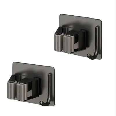 Držalo za brisače Gunmetal - Varna in elegantna shramba (2 kosa) Black