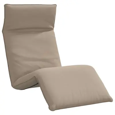 vidaXL Zložljiv ležalnik taupe 175x54x8,5 cm oksfordsko blago