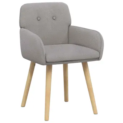 vidaXL Jedilni stoli 2 pcs Bouclé Svetlo siva 59 x 57 x 85 cm