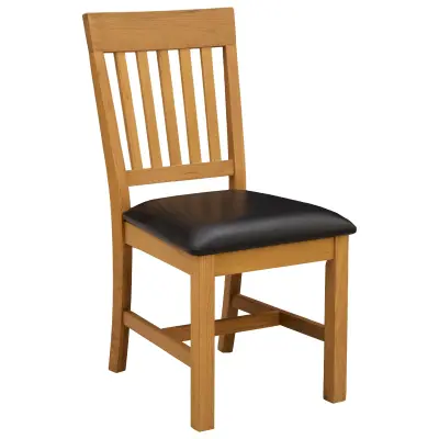 vidaXL Jedilni stol 2 pcs Masivno hrastovo les Črna 45 x 59 x 92 cm