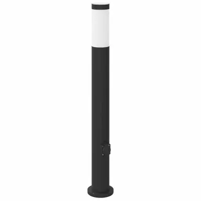 vidaXL Stebriček z vtičnico 80 cm nerjaveče jeklo IP44