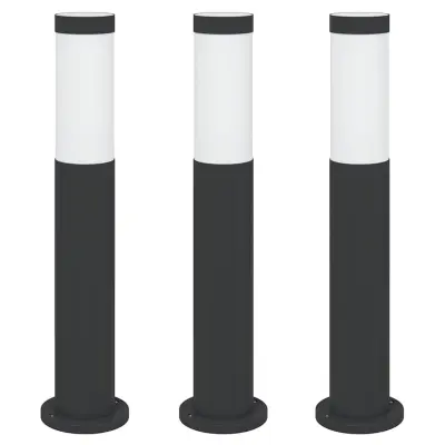 vidaXL Stebričke 3 kosi 50 cm nerjaveče jeklo IP44