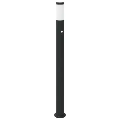 vidaXL Stebriček s senzorjem 110 cm nerjaveče jeklo IP44