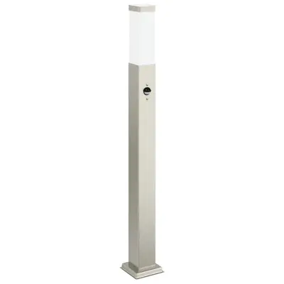 vidaXL Stebriček s senzorjem 80 cm nerjaveče jeklo IP44