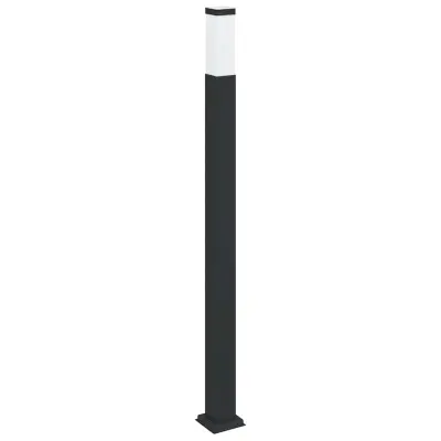 vidaXL Stebričasta svetilka 110 cm črna IP44