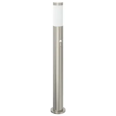 vidaXL Stebriček s senzorjem 80 cm nerjaveče jeklo IP44