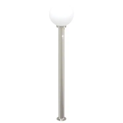 vidaXL Stebriček s senzorjem 120 cm nerjaveče jeklo IP44