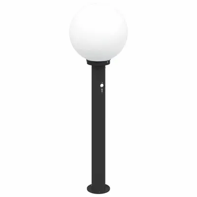 vidaXL Stebriček s senzorjem 80 cm črne barve IP44