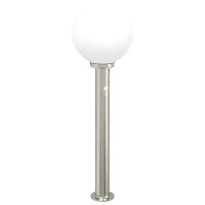 vidaXL Stebriček s senzorjem 80 cm nerjaveče jeklo IP44