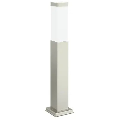 vidaXL Stebričasta svetilka 50 cm nerjaveče jeklo IP44