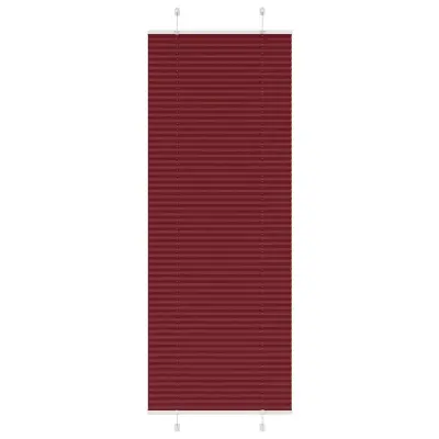 vidaXL Plisirana žaluzija bordo rdeča 70x200 cm širina blaga 69,4 cm poliester