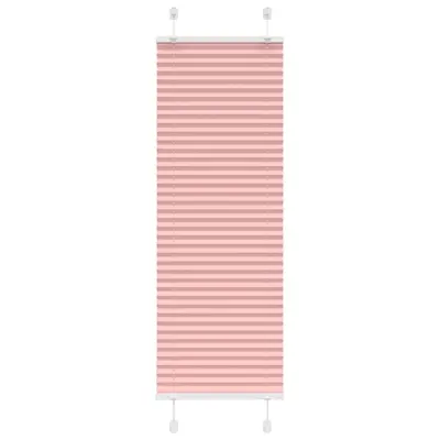 vidaXL Plisirana zavesa roza 45x150 cm širina blaga 44,4 cm poliester