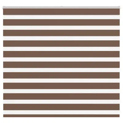 vidaXL Zebra zavesa rjava 165x100 cm širina blaga 160,9 cm poliester