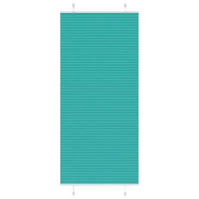 vidaXL Plisirana žaluzija petrolejno zelena 85x200 cm, širina blaga 84,4 cm, poliester