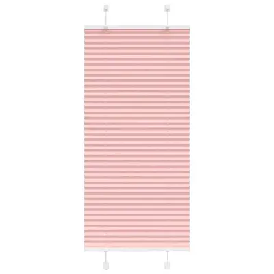 vidaXL Plisirana zavesa roza 60x100 cm širina blaga 59,4 cm poliester