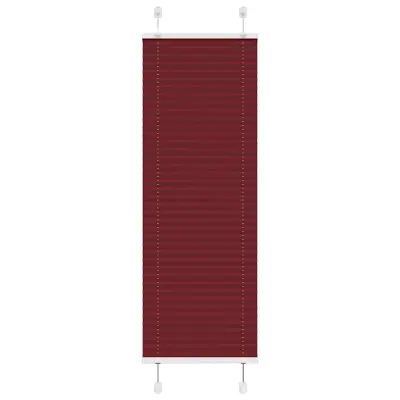 vidaXL Plisirana žaluzija bordo rdeča 50x150 cm širina blaga 49,4 cm poliester
