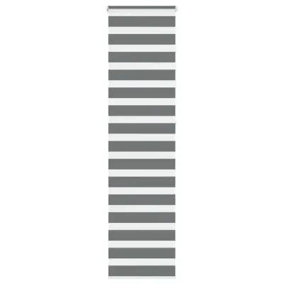 vidaXL Zebra senčilo temno sivo 55x230 cm širina blaga 50,9 cm poliester