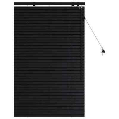 vidaXL Venecijanska žaluzija Črna 90 x 130 cm 35 mm