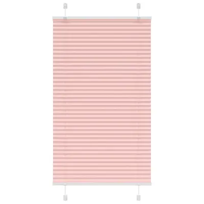 vidaXL Plisirana zavesa roza 75x150 cm širina blaga 74,4 cm poliester