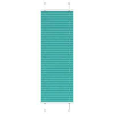 vidaXL Plisirana žaluzija petrolejno zelena 40x150 cm širina blaga 39,4 cm poliester