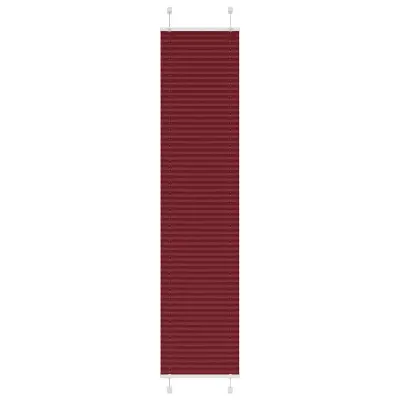 vidaXL Plisirana žaluzija bordo rdeča 45x200 cm širina blaga 44,4 cm poliester