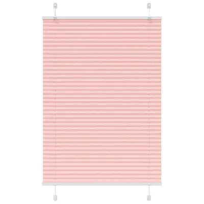 vidaXL Plisirana zavesa roza 85x150 cm širina blaga 84,4 cm poliester