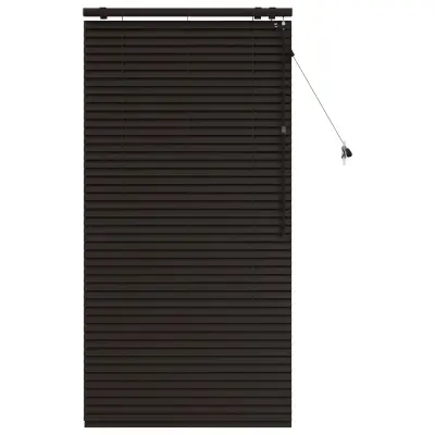 vidaXL Venecijanska žaluzija Temno rjava 70 x 160 cm 35 mm