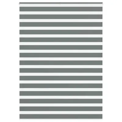 vidaXL Zebra senčilo temno sivo 155x230 cm širina blaga 150,9 cm poliester