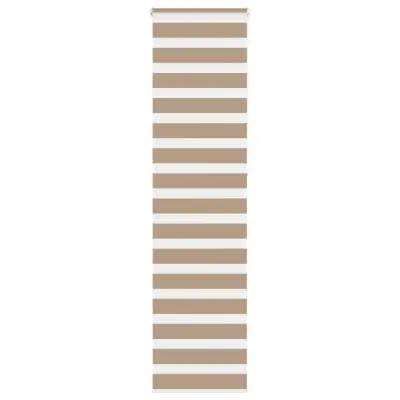 vidaXL Zebra zavesa peščeno rjava 60x230 cm širina blaga 55,9 cm poliester