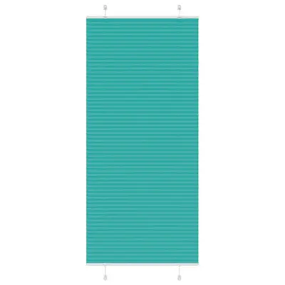 vidaXL Plisirana žaluzija petrolejno zelena 90x200 cm, širina blaga 89,4 cm, poliester