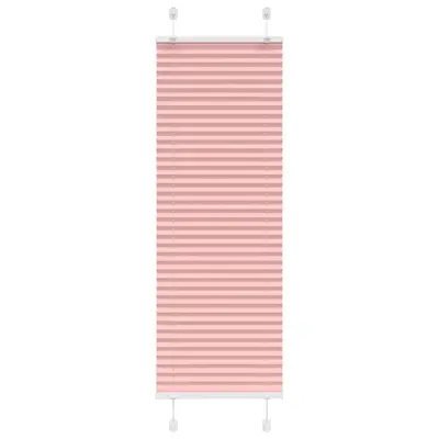 vidaXL Plisirana zavesa roza 40x100 cm širina blaga 39,4 cm poliester
