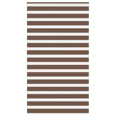 vidaXL Zebra zavesa rjava 120x230 cm širina blaga 115,9 cm poliester
