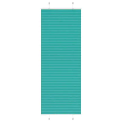 vidaXL Plisirana žaluzija petrolejno zelena 70x200 cm širina blaga 69,4 cm poliester