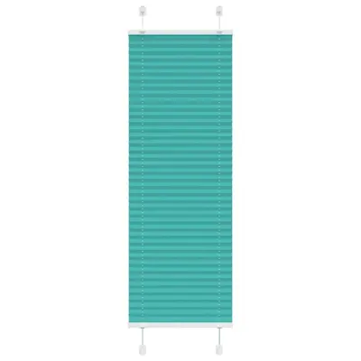 vidaXL Plisirana žaluzija petrolejno zelena 45x150 cm, širina blaga 44,4 cm, poliester