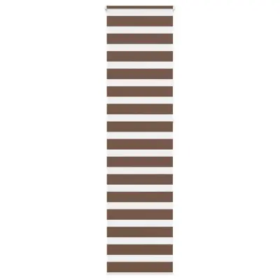 vidaXL Zebra zavesa rjava 60x230 cm širina blaga 55,9 cm poliester