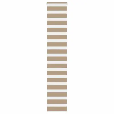 vidaXL Zebra zavesa peščeno rjava 45x200 cm širina blaga 40,9 cm poliester