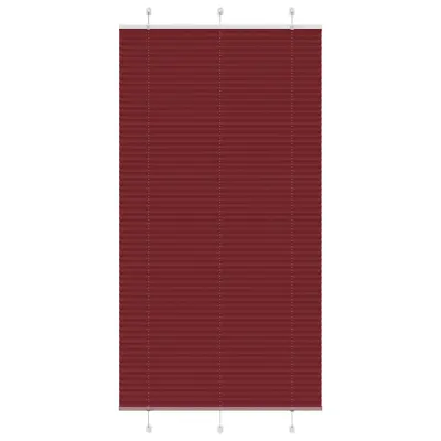 vidaXL Plisirana žaluzija bordo rdeča 110x200 cm širina blaga 109,4 cm poliester