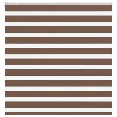 vidaXL Zebra zavesa rjava 150x100 cm širina blaga 145,9 cm poliester