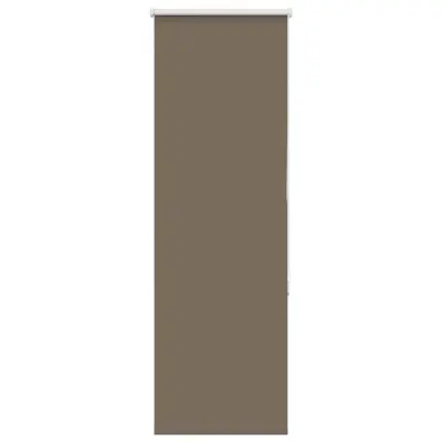 vidaXL Zatemnitvena rolo senčila kavne barve 50x130 cm, širina blaga 45,7 cm, poliester