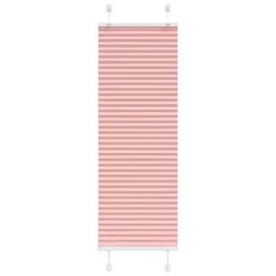 vidaXL Plisirana zavesa roza 50x150 cm širina blaga 49,4 cm poliester