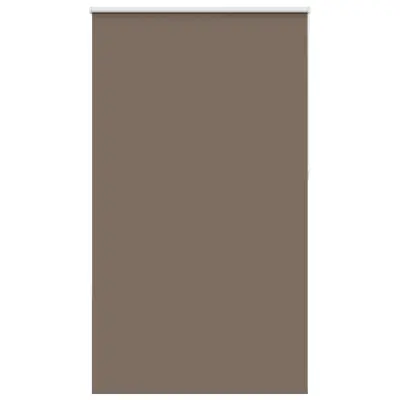 vidaXL Rolo zatemnitvena senčila kavne barve 130x230 cm, širina blaga 126,6 cm, poliester