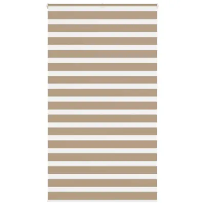 vidaXL Zebra zavesa peščeno rjava 120x230 cm širina blaga 115,9 cm poliester