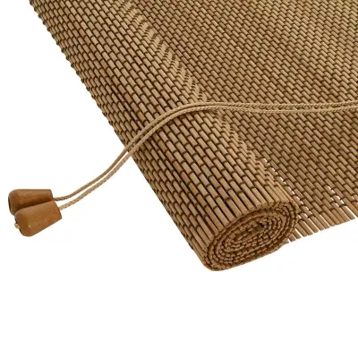 vidaXL Rolo Rjava 140 x 220 cm Bambus