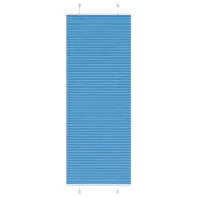 vidaXL Plisirana senčila modra 70x200 cm, širina blaga 69,4 cm, poliester