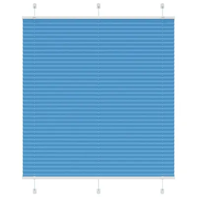 vidaXL Plisirana senčila modra 115x150 cm, širina blaga 114,4 cm, poliester