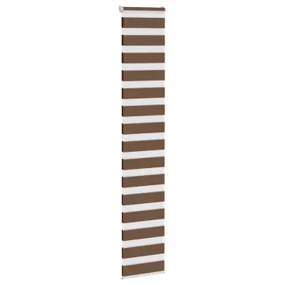 vidaXL Zebra zavesa rjava 40x200 cm širina blaga 35,9 cm poliester